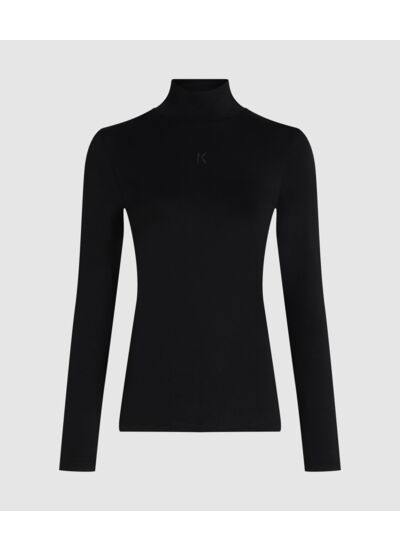 K LOGO MOCK NECK LS T-SHIRT
