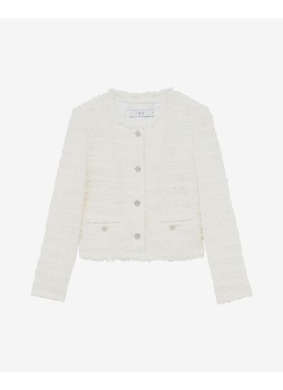 Veste En Tweed À Franges Raceli