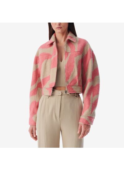 Blouson Court À Motif Zèbre Eraki