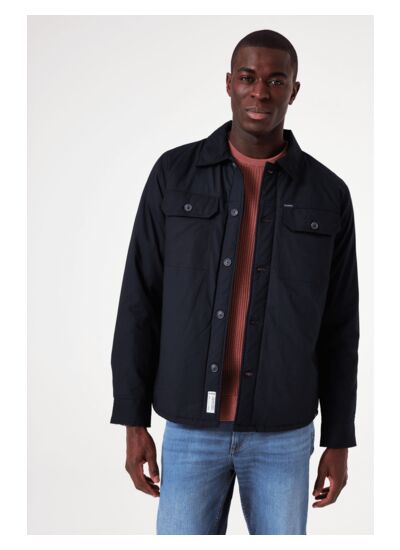 Men Overshirts Blue