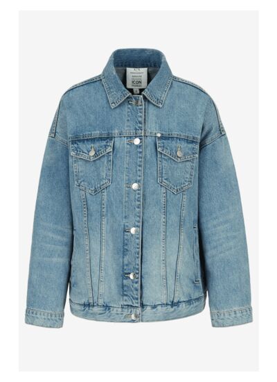 Blouson - icône en denim indigo