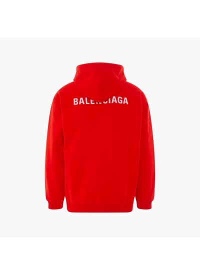 Balenciaga Hoodie Logo Rouge