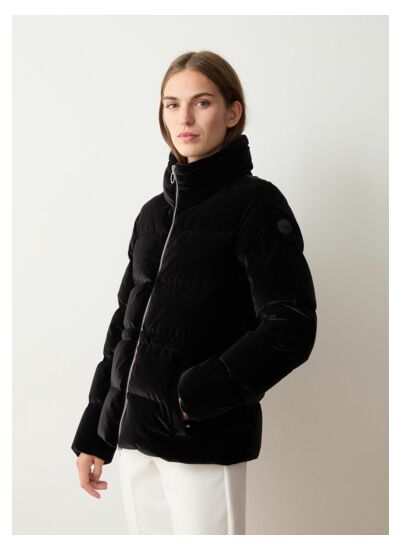 Doudoune en velours élastique