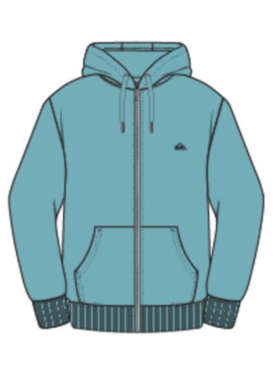 BASIC HOOD ZIP YOUNG MEN