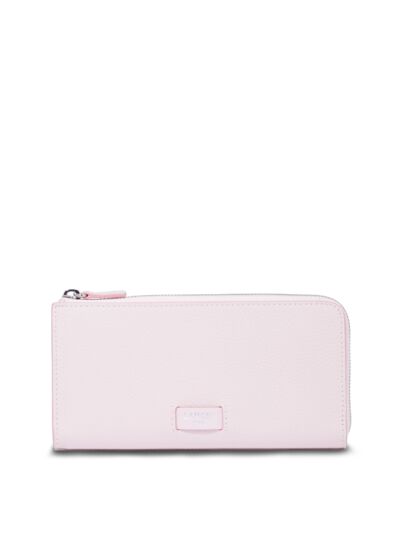 NINON DE LANCEL - PORTEFEUILLE LONG ZIPPE - Rose Dragée