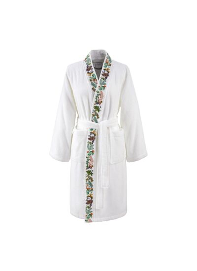 Yves Delorme - Peignoir de bain en coton modal 450 g/m², Jardins
