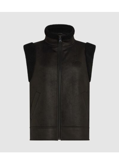 FAUX FUR SHEARLING VEST