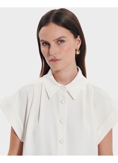 Top Tarina Ecru en Polyester