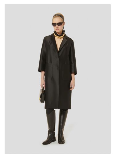 Manteau Martin-Noir en Polyester