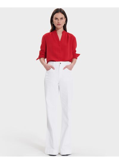 Blouse Tiberina Rouge en Polyester