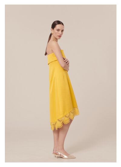 Robe Roy-Jaune en Viscose