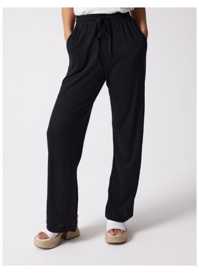 Pantalon lin Satine NOIR