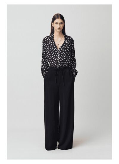 Pantalon fluide élastiqué