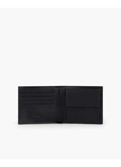 Sac à double pliant pour homme avec pièce de monnaie - nero