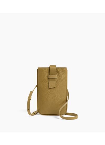 Etui téléphone Noah en cuir grain buffle et cuir lisse