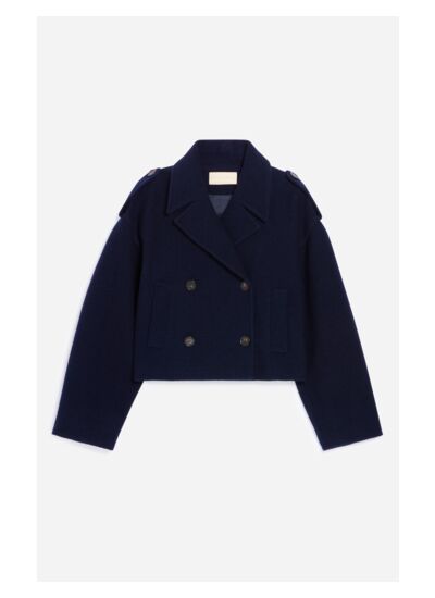 Manteau Beran En Laine Mélangée