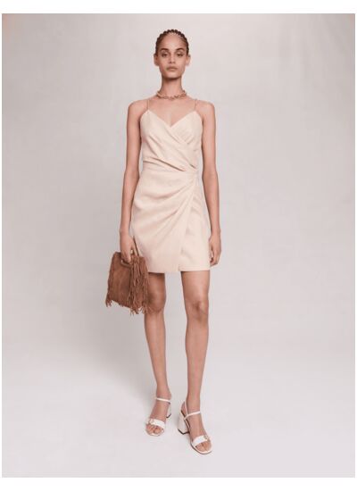 Robe courte drapée
