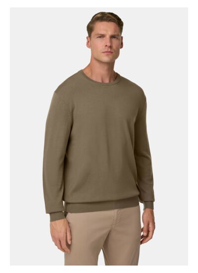 Pull Col Rond en Laine Mérinos