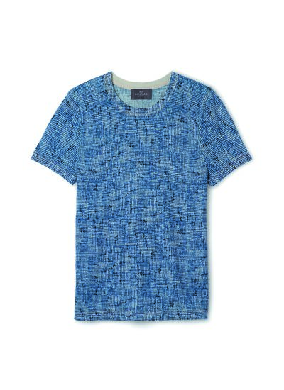 Col rond ultrafin imprimé aquarelle - Femme - MULTICOLORIS