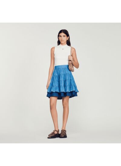 Jupe courte en denim