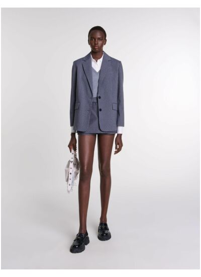 Veste de tailleur strassée