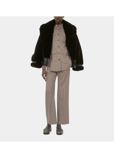 Chemise Longue À Carreaux Femme