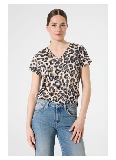 Women T-shirt Brown