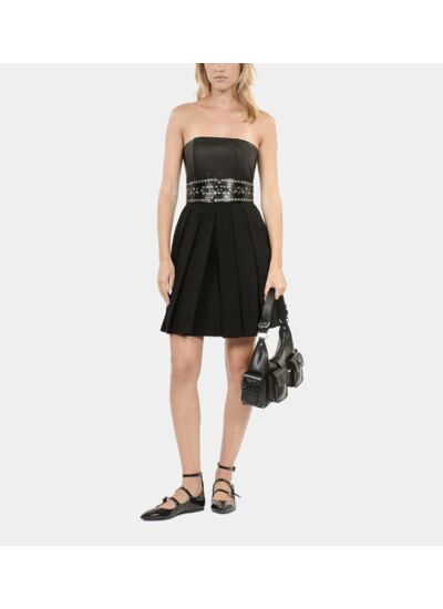 Robe Bustier Courte Noire Femme