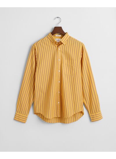 Chemise regular fit en popeline à rayures