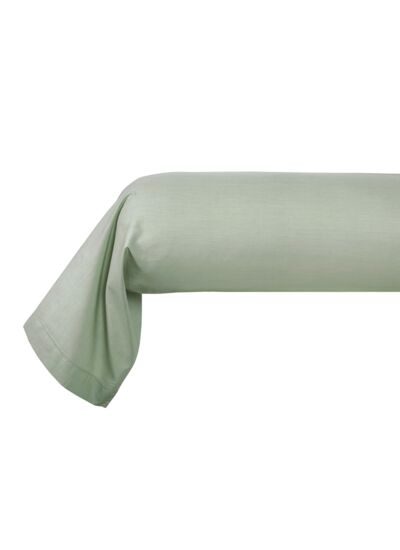 Desforges - Taie d'oreiller en percale de coton vert, Alcove