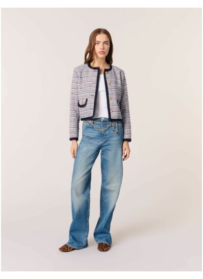 Veste courte en tweed