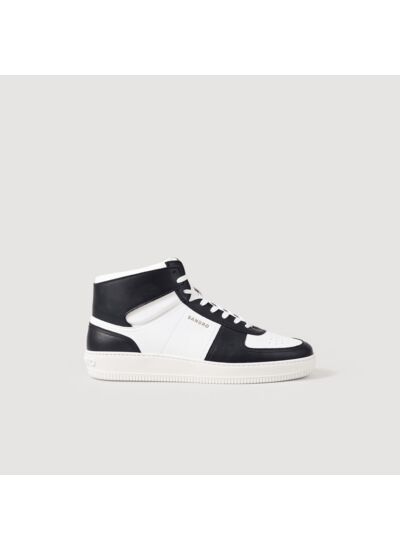 Sneakers montantes en cuir