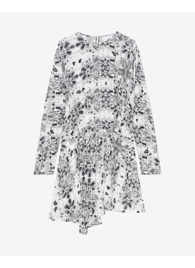 Robe Courte Imprimée À Découpes Amiel
