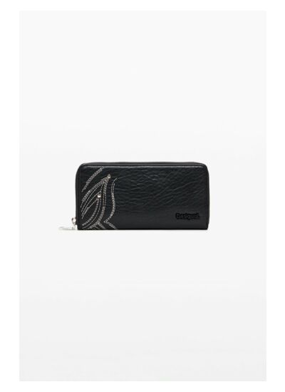 Grand porte-monnaie tressé