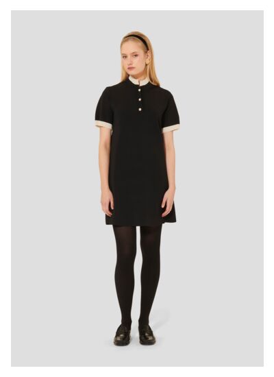Robe Rosane-Noir en Viscose