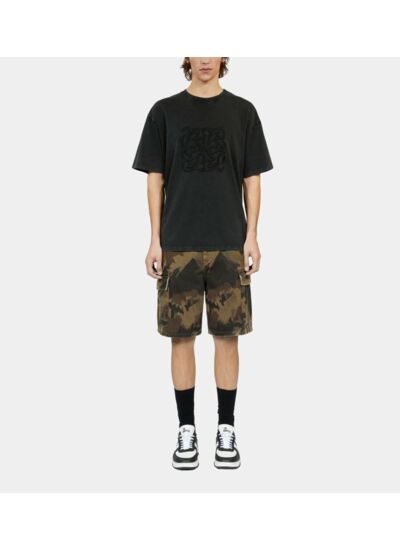 T-Shirt Noir Avec Broderie Logo Homme