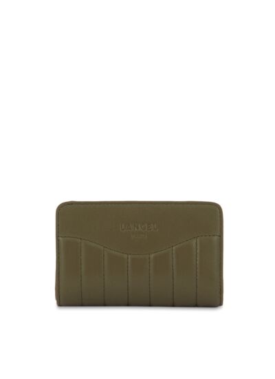 Rodeo De Lancel - Portefeuille Rectangulaire Compact Zippe - Kaki Fonce