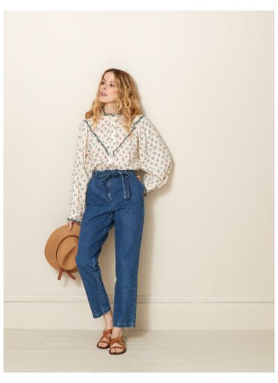 BLOUSE FROUFROU BROD IMPRIMEE