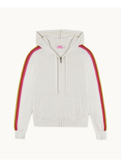 Pull Hoodie Bandes Multicolores