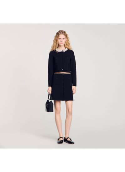 Jupe courte en maille