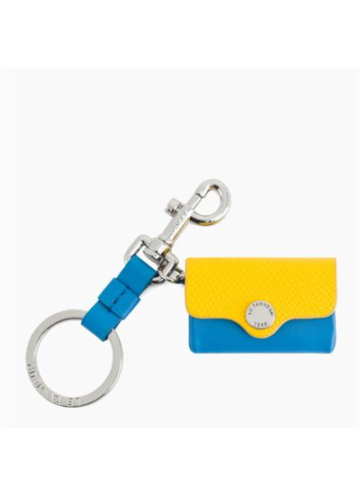 Porte clés Sans couture en cuir grainé