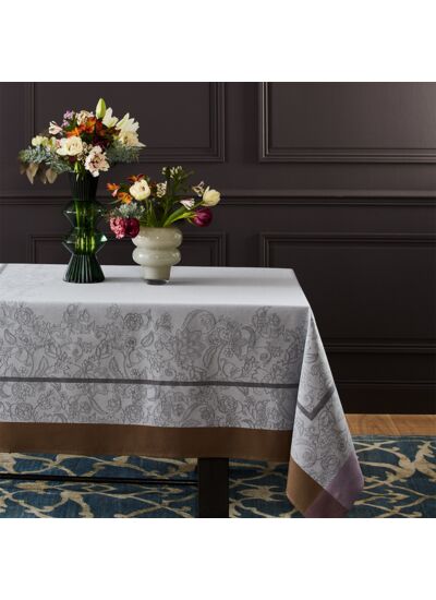 Yves Delorme - Nappe en lin rose, Perse