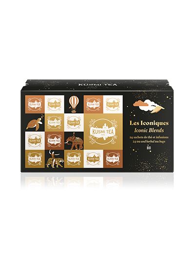 Les Iconiques bio - Etui carton 24 sachets enveloppés Noël 2025 51gr
