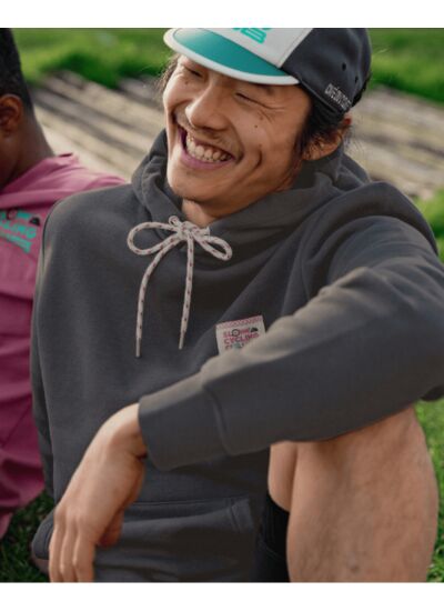 Sweat à capuche anthracite