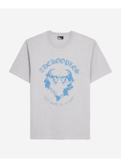 T-Shirt Manches Courtes Avec Print Skull Coeur Devant Homme