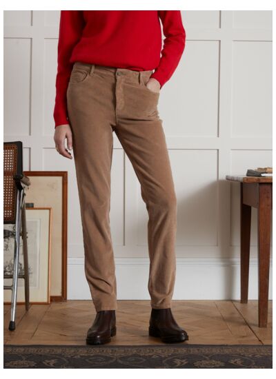 PANTALON SLIM VELOURS