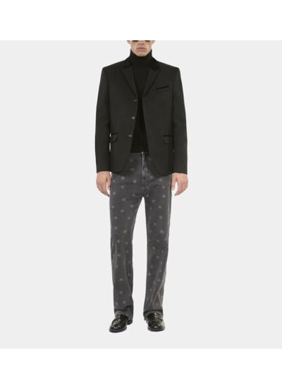 Blazer En Laine Noire Homme