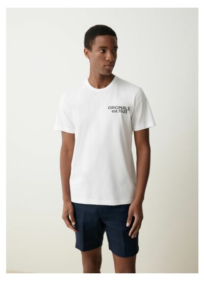 T-shirt en coton à imprimé au dos