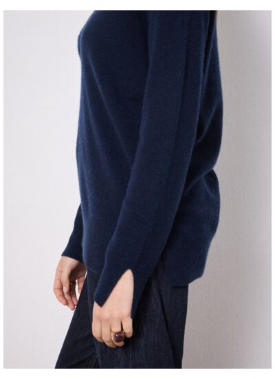 Pull cachemire Leopoldine MARINE