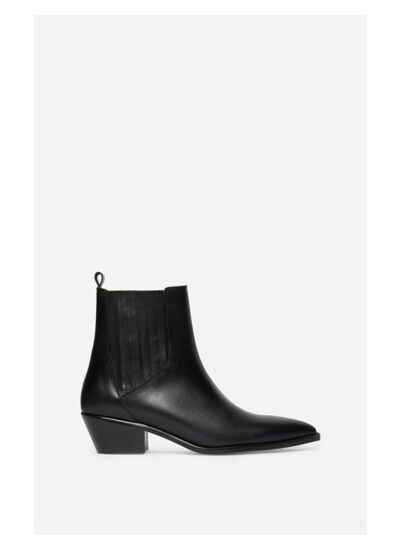 Bottines Santiags En Cuir À talons de 45mm